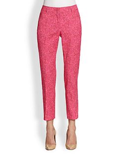 Akris Magali Bougainville Print Pants   Bougainvillea