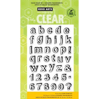 Hero Arts Clear Stamp 4 X6 Sheet   Journal Letters