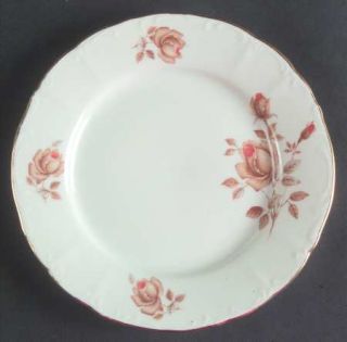 Bohemia Ceramic Alpin Rose (Roses On Side) Bread & Butter Plate, Fine China Dinn