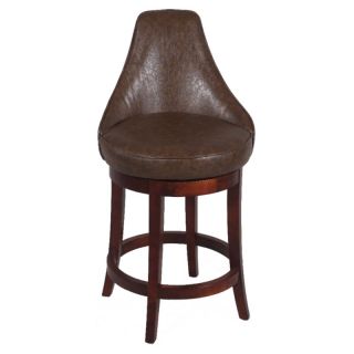 Chintaly Liam 26 in. Swivel Counter Stool   Wenge Multicolor   0290 CS