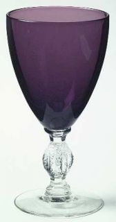 Cambridge Aurora Amethyst  Claret Wine   Stem #1066, Amethystbowl,Clear Stem