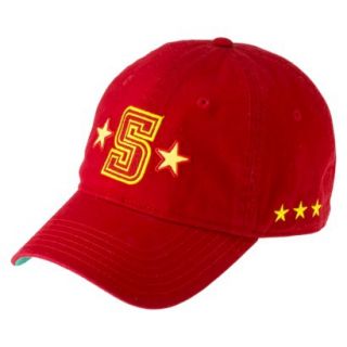 Mens Red and Yellow S Baseball Hat