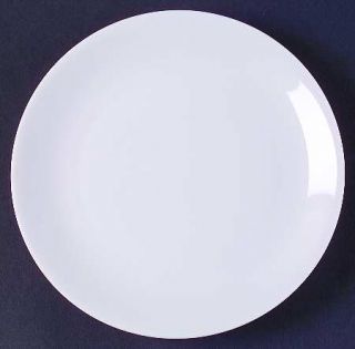 Holiday White Salad Plate, Fine China Dinnerware   All White, Coupe, Smooth