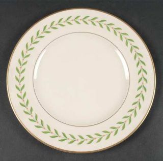 Syracuse Greenwood Luncheon Plate, Fine China Dinnerware   Virginia Shape, Green