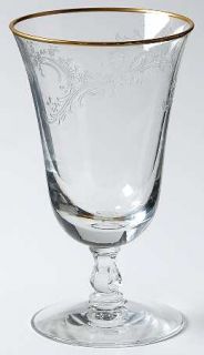 Fostoria Golden Lace Juice Glass   Stem #6085,Etch #645, Gold Trim