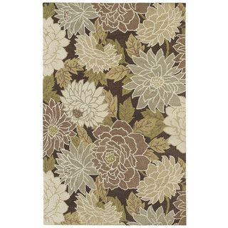 Retreat Brown Floral Hand Tufted Rug (20 X 30)