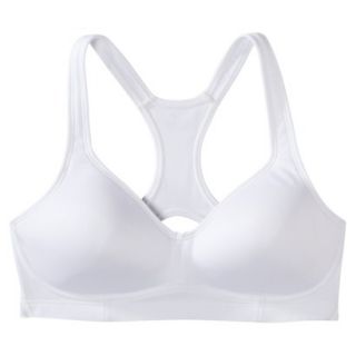 C9 by Champion Womens Medium Support Molded Cup Bra W/Mesh   White S