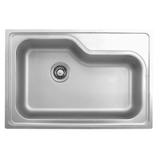 Ukinox Dxt840 Single Basin Stainless Steel Drop in Kitchen Sink (Stainless SteelInstallation Type Drop inNumber of Basins Single BasincUPC Certified? Yes)