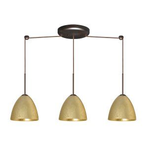 Besa Lighting BEL 3JB 4470GF LED BR Vila Pendant