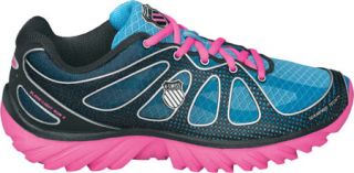 Womens K Swiss Blade light Run II   Fiji Blue/Neon Pink/Black Fade Running Shoe