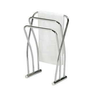 Chrome Finish Towel Bathroom Quilt Rack Stand