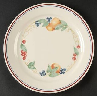 Corning Abundance Dinner Plate, Fine China Dinnerware   Cornerstone,Fruits,Blue&