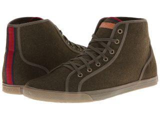 Ben Sherman Breckon High Flannel Mens Lace up casual Shoes (Olive)