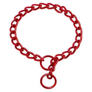 Platinum Pets Coated Chain Training Collar   Red (22 x 3mm)