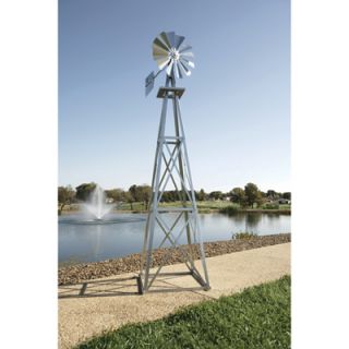 Outdoor Water Solutions Ornamental Backyard Windmill   11ft.6in.H, Galvanized