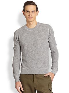 Michael Kors Thermal Crewneck Sweater   Grey