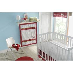 Victoria Classics American Sweetheart 5 piece Crib Bedding Set (Red/ white Quilt, crib sheet, valance materials CottonDust ruffle materials Cotton, polyesterSecurity blanket PolyesterMaterials Polyester, cottonCare instructions Machine wash coldDimen