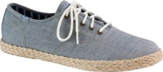 Mens Keds Champion Jute CVO   Blue Bleach Chambray Lace Up Shoes