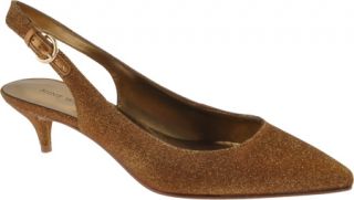 Womens Nine West Irisheyes 2   Bronze/Gold Fabric Mid Heel Shoes