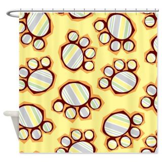  Colorful Pawprints Shower Curtain  Use code FREECART at Checkout