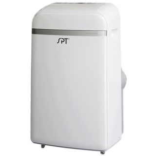 12,000 Btu Portable Heat/ Cool/ Dehumidify Air Conditioner With Remote (WhiteDimensions 30.12 inches high x 18.39 inches wide x 15.63 inches deep Energy Efficiency Ratio (EER) 8.9Fan speeds 3 Mode settings Cooling, heating, dehumidifying, fanWindow ve