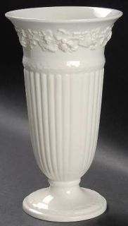 Wedgwood Cream Color On Cream Color (Plain Edge) 8 Vase, Fine China Dinnerware