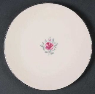 Flintridge Delrose (Coupe) Bread & Butter Plate, Fine China Dinnerware   Pink Ro