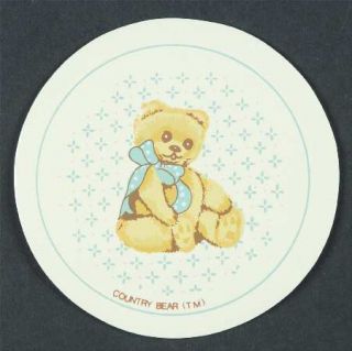 Tienshan Country Bear Vinyl Coaster, Fine China Dinnerware   Legs Straight Forwa
