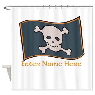  Personalized Pirate Flag Shower Curtain  Use code FREECART at Checkout