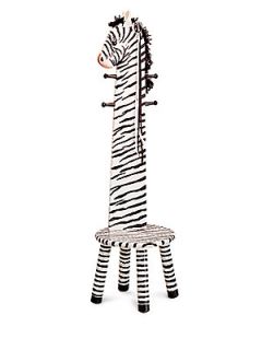Teamson Zebra Amimal Stool/Coat Rack   No Color
