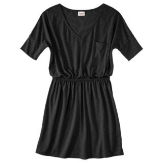 Mossimo Supply Co. Juniors V Neck Elbow Sleeve Dress   Black S(3 5)