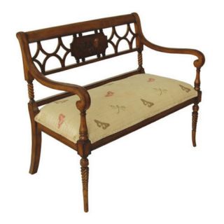 Carolina Accents of Mississippi Inc Empress Settee Bench Multicolor   CA19006
