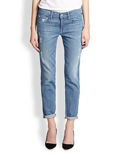 Vince Mason Relaxed Rolled Jeans   Summer Blue