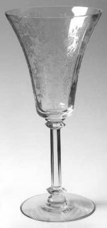 Tiffin Franciscan Touraine Water Goblet   Stem #17328, Etch