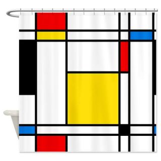  Mondrian Lines Shower Curtain  Use code FREECART at Checkout