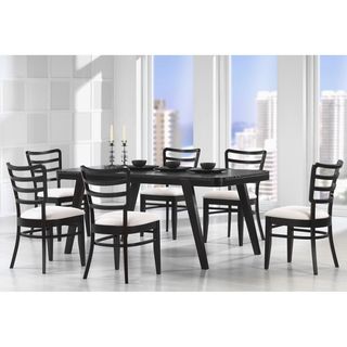 Baxton Studio Coventa 7 piece Wenge Dining Set With Two Bonus Dining Chairs