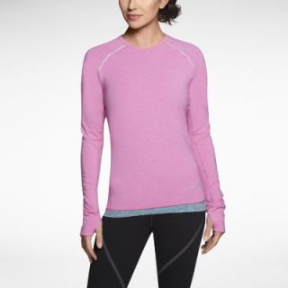 Nike Dri FIT Sprint Crew Womens Running Shirt   Red Violet