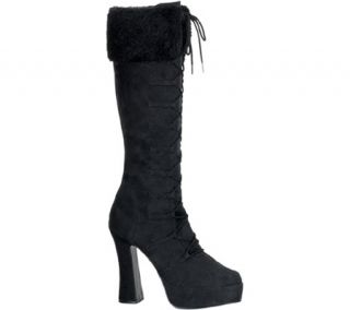 Womens Pleaser Electra 2036   Black Microfiber Boots