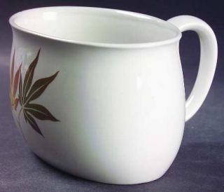 Franciscan Twice Nice Gravy Boat, Fine China Dinnerware   Green & Brown Leaves