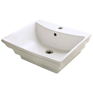Polaris Sinks P061vb Bisque Porcelain Vessel Sink