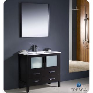 Fresca Torino 36 inch Espresso Modern Bathroom Vanity With Undermount Sink