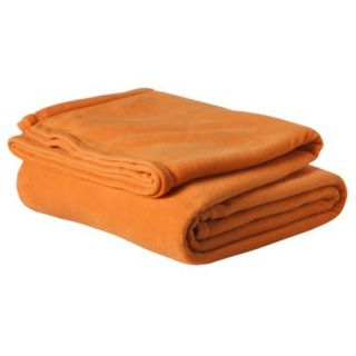 Room Essentials Microfleece Blanket   Super Orange (Full/Queen)