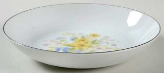 Gildhar Spring Boquet Coupe Soup Bowl, Fine China Dinnerware   Wild Flowers In C
