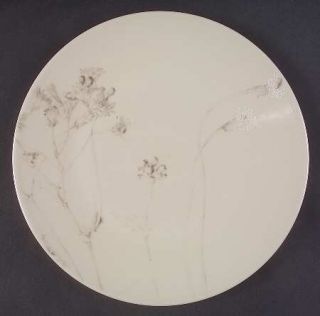 Calvin Klein Thistle (Tan Background) Dinner Plate, Fine China Dinnerware   Tan