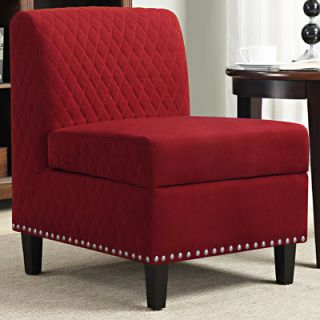 Handy Living Wrigley Storage Side Chair 340SC AAA Color Red