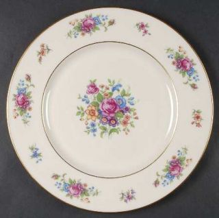 Lenox China Lenox Rose Dinner Plate, Fine China Dinnerware   Floral Rim & Center