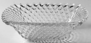 Anchor Hocking Early American Clear Large Fruit Bowl   Line #19, Criss Cross Dia