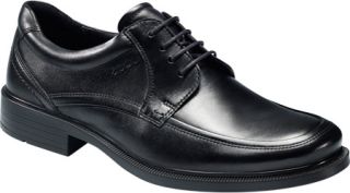Mens ECCO Dublin Apron Toe Tie   Black Santiago Lace Up Shoes