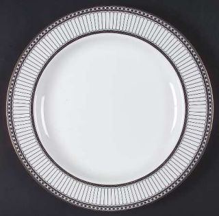 Wedgwood Colonnade Black 13 Chop Plate (Round Platter), Fine China Dinnerware  