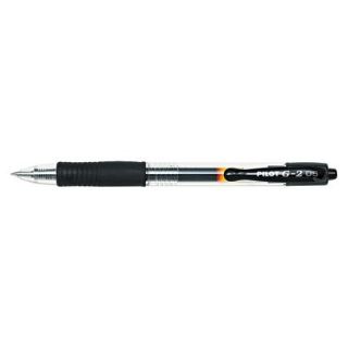 Pilot G2 Gel Ink Pen, 0.5mm Extra Fine   Black Ink (12 Per Pack)